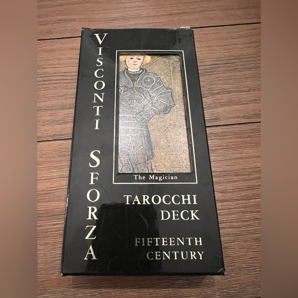 Visconti Sforza Other - RARE Visconti Sforza Tarot Card Deck Complete U.S. Games Systems EUC